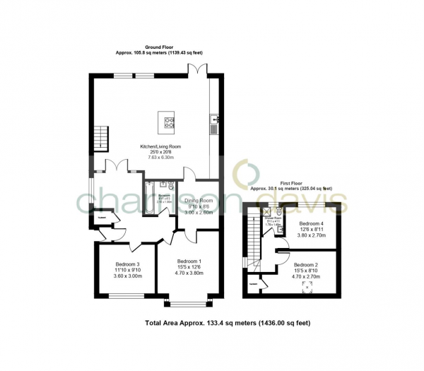 Floor Plan Image for 4 Bedroom Bungalow for Sale in Fairhomle Crescent, Hayes, Middlesex, UB4 8QY