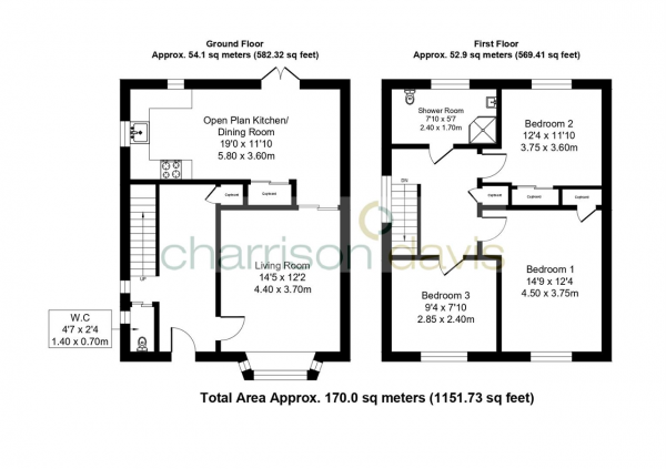 Floor Plan Image for 3 Bedroom Semi-Detached House for Sale in Rushdene Crescent, Northolt, UB5 6NE