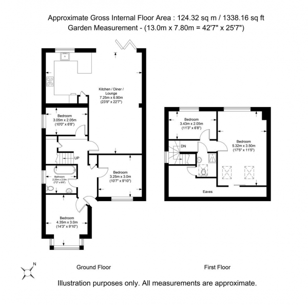 Floor Plan Image for 5 Bedroom Semi-Detached House for Sale in Waverley Close, Hayes, Middlesex, UB3 4AJ