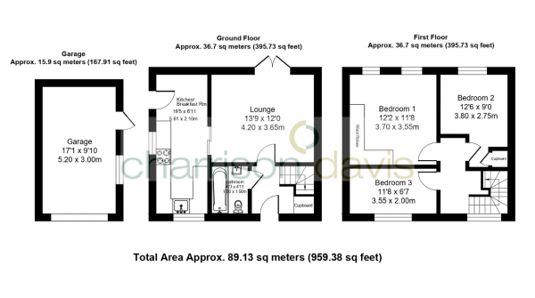 Floor Plan Image for 3 Bedroom Semi-Detached House for Sale in Birchway, Hayes, Middlesex, UB3 3PB