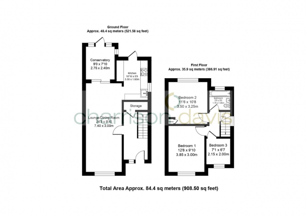 Floor Plan Image for 3 Bedroom Semi-Detached House for Sale in Lansbury Drive, Hayes, Middlesex, UB4 8SQ