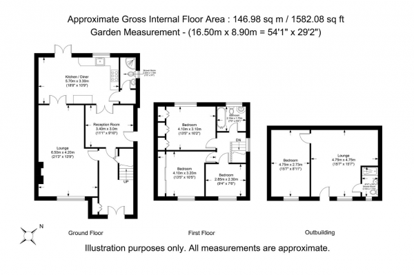 Floor Plan Image for 4 Bedroom Semi-Detached House for Sale in Carnarvon Drive, Hayes, Middlesex, UB3 1PX