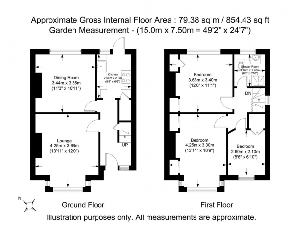 Floor Plan Image for 3 Bedroom Semi-Detached House for Sale in Allenby Road, Southall, Middlesex, UB1 2HR