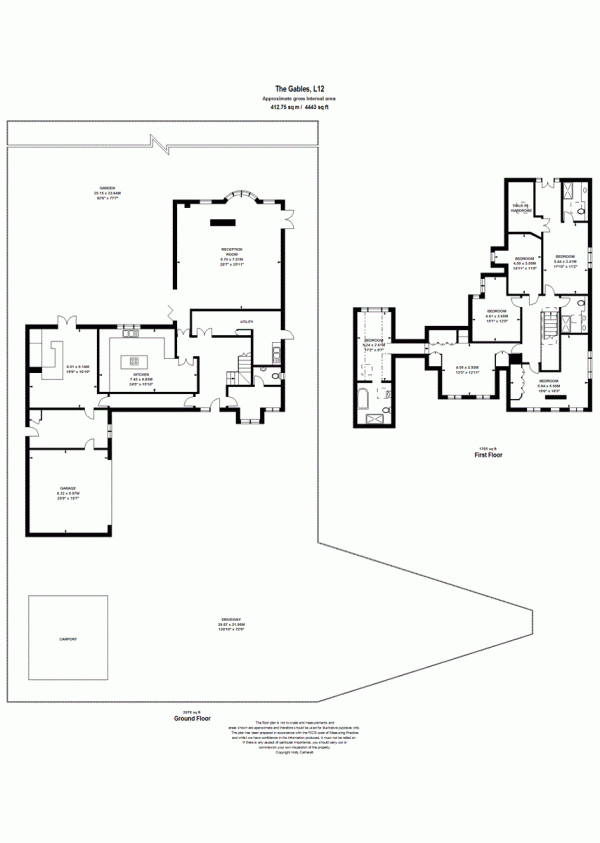 Floor Plan Image for 5 Bedroom Detached House for Sale in The Gables, Central Drive, Liverpool