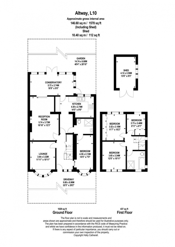 Floor Plan Image for 4 Bedroom Semi-Detached House for Sale in Altway, Liverpool