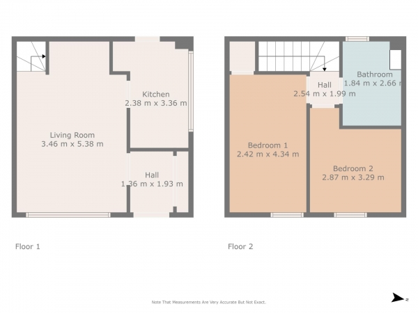 Floor Plan Image for 2 Bedroom End of Terrace House for Sale in Loudon Gardens, Johnstone