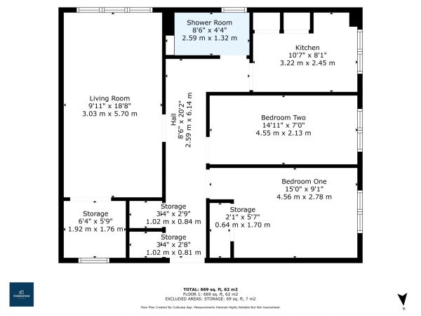 Floor Plan Image for 2 Bedroom Flat for Sale in Ellerslie Street, Johnstone