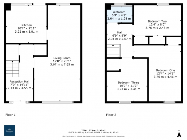 Floor Plan Image for 3 Bedroom Terraced House for Sale in Gilmartin Road, Linwood, PA3