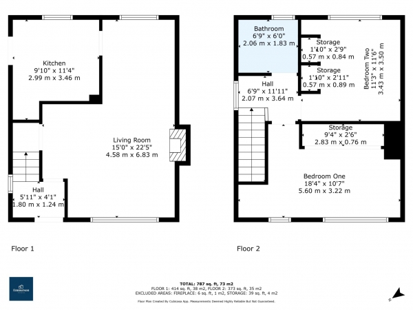 Floor Plan Image for 2 Bedroom End of Terrace House for Sale in Renshaw Road, Elderslie