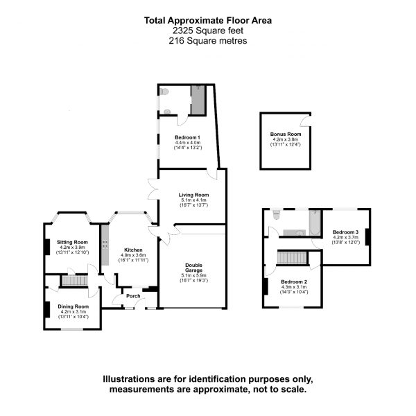 Floor Plan Image for 3 Bedroom Semi-Detached House for Sale in Britwell Road, Burnham, SL1 8AG