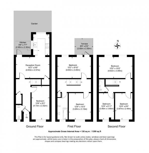 Floor Plan Image for 6 Bedroom Terraced House to Rent in Maroon Street, London, E14 7RS
