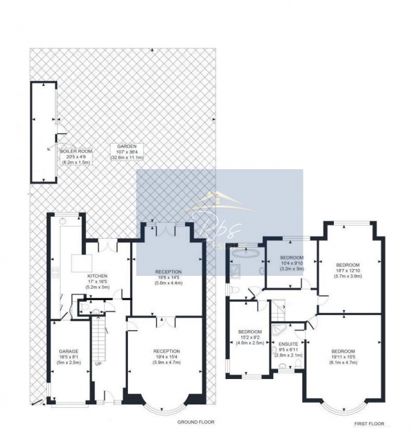Floor Plan Image for 4 Bedroom Detached House for Sale in Kenton Road, Harrow, HA3