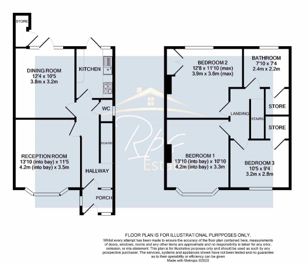 Floor Plan Image for 3 Bedroom Terraced House for Sale in Springwell Road, Heston, TW5