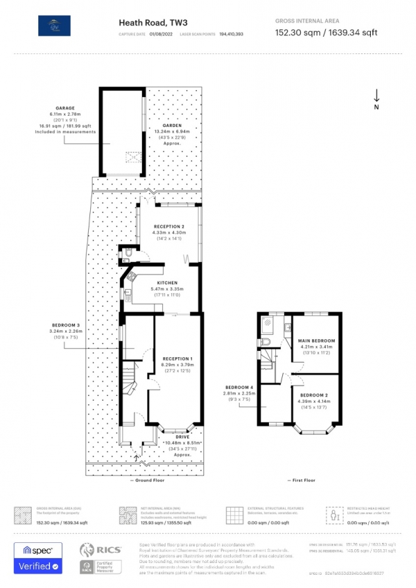 Floor Plan Image for 4 Bedroom Semi-Detached House for Sale in Heath Road, Hounslow, TW3