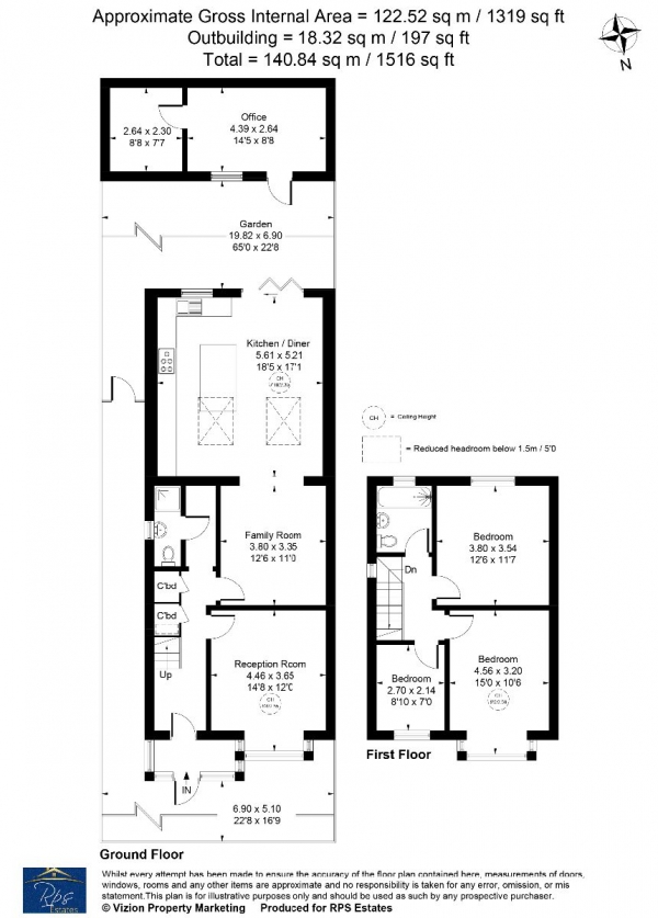Floor Plan Image for 3 Bedroom Semi-Detached House for Sale in Beavers Lane, Hounslow, TW4