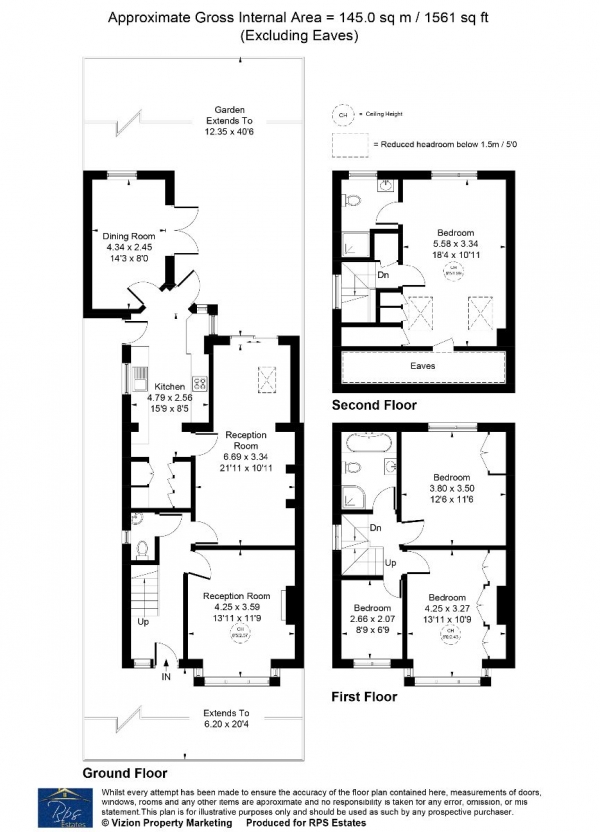 Floor Plan for 4 Bedroom Semi-Detached House for Sale in Dorset Waye, Heston, TW5, TW5, 0ND - OIRO &pound735,000