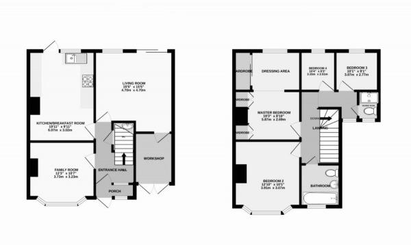 Floor Plan Image for 4 Bedroom Semi-Detached House for Sale in Bay Road, Bracknell, RG12