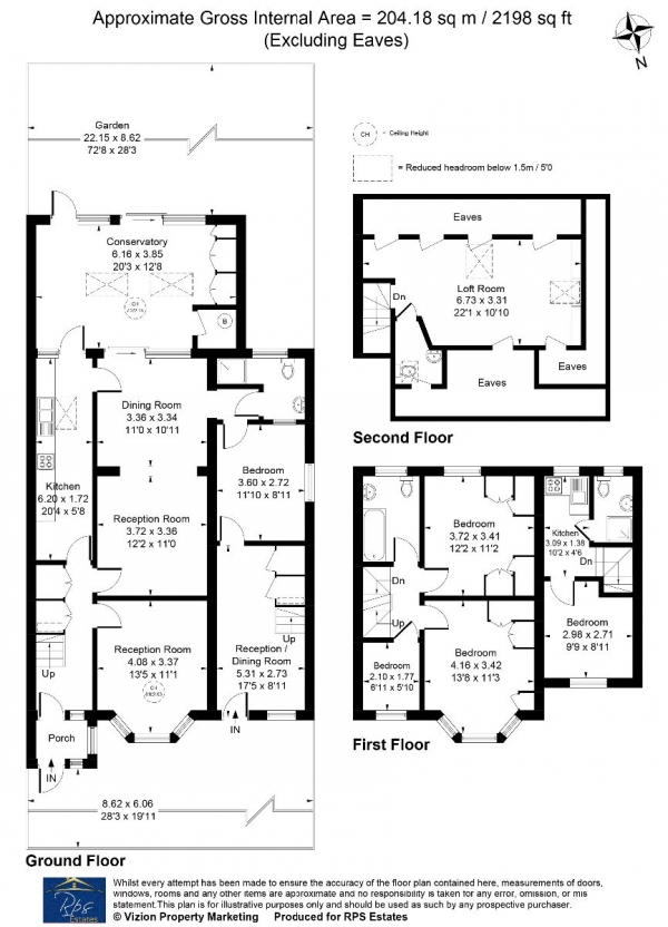 Floor Plan Image for 6 Bedroom End of Terrace House for Sale in Francis Road, Hounslow West, TW4