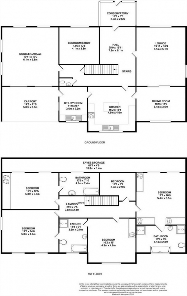 Floor Plan Image for 5 Bedroom Detached House for Sale in Nettleton Road, Mirfield, West Yorkshire