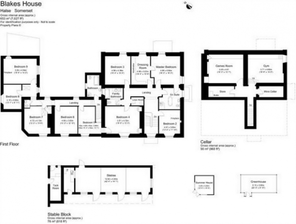 Floor Plan Image for 9 Bedroom Detached House for Sale in Halse, Halse, Taunton, Somerset