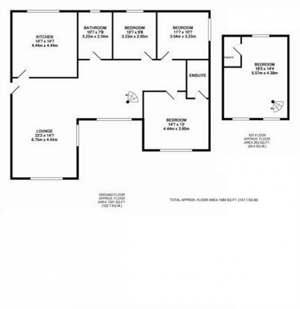 Floor Plan Image for 4 Bedroom Detached House for Sale in Maenygroes, Maenygroes, New Quay, Ceredigion