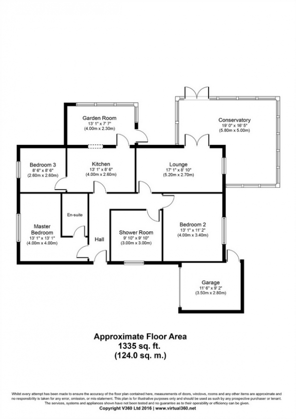 Floor Plan Image for 4 Bedroom Detached Bungalow for Sale in Avon Close, Skelton-in-Cleveland, Saltburn-by-the-Sea, North Yorkshire