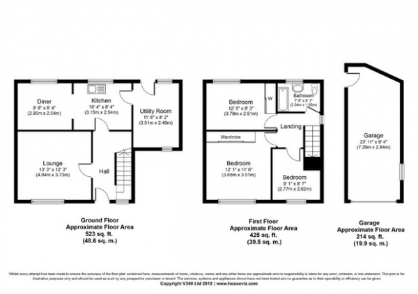 Floor Plan Image for 3 Bedroom Semi-Detached House for Sale in Burnett Road, Carlisle, Cumbria