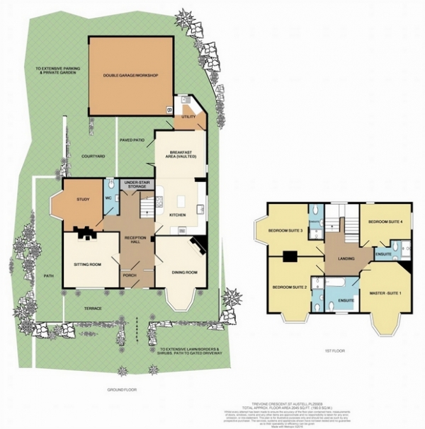 Floor Plan Image for 5 Bedroom Detached House for Sale in Trevone Crescent, St Austell, Cornwall