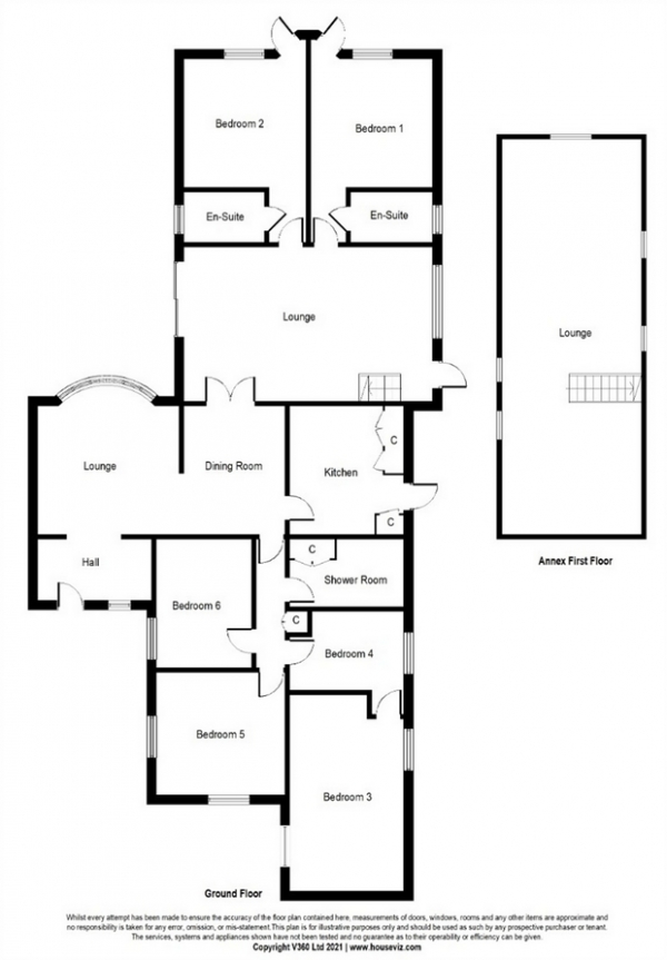 Floor Plan Image for 6 Bedroom Detached Bungalow for Sale in Trentham Drive, Nottingham