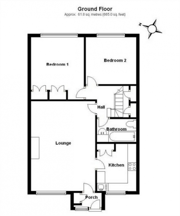 Floor Plan Image for 2 Bedroom Maisonette for Sale in Englefield Close, Enfield, Greater London