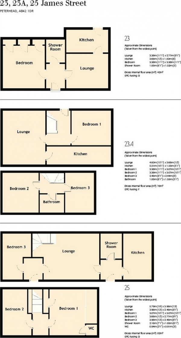 Floor Plan Image for 7 Bedroom Detached House for Sale in James Street, Peterhead, Aberdeenshire