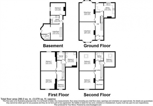 Floor Plan Image for 7 Bedroom End of Terrace House for Sale in The Banks, Seascale, Cumbria