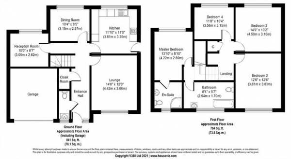 Floor Plan Image for 4 Bedroom Detached House for Sale in Glendevon Close, Bolton, Lancashire