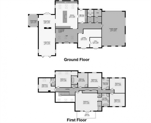 Floor Plan Image for 6 Bedroom Detached House for Sale in Llandeilo Road, Gorslas, Llanelli, Carmarthenshire