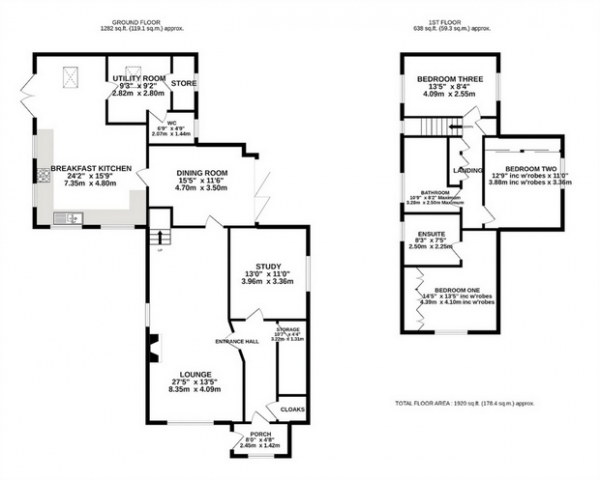 Floor Plan Image for 4 Bedroom Detached House for Sale in Chester Road, Preston Brook, Runcorn, Cheshire