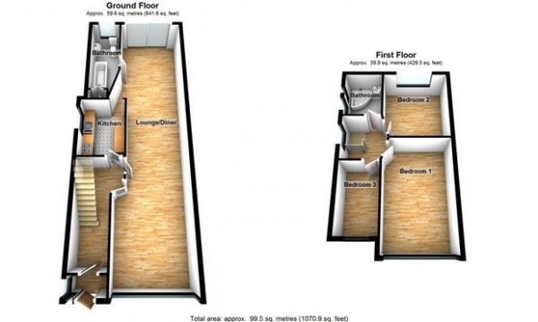 Floor Plan Image for 3 Bedroom Semi-Detached House for Sale in Beresford Avenue, Hanwell, LONDON