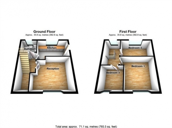 Floor Plan Image for 3 Bedroom Semi-Detached House for Sale in Crowther Avenue, Brentford, Middlesex