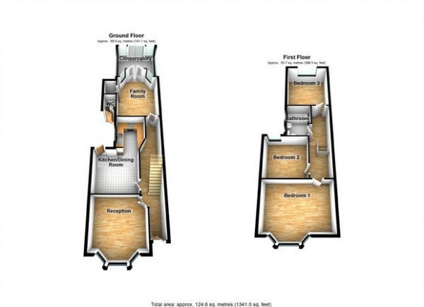 Floor Plan Image for 3 Bedroom Semi-Detached House for Sale in Park Road, Hanwell, London