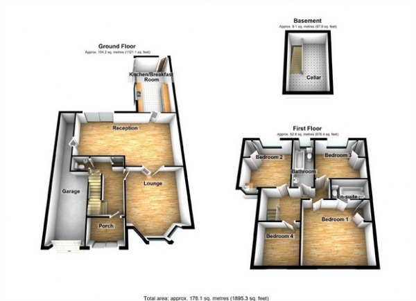 Floor Plan Image for 4 Bedroom Semi-Detached House for Sale in Westminster Road, Hanwell, London