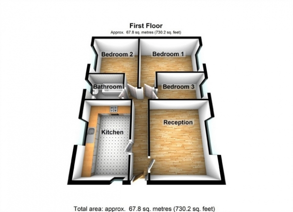 Floor Plan Image for 3 Bedroom Ground Maisonette for Sale in Dryden Avenue, Hanwell, LONDON