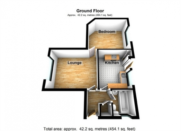 Floor Plan Image for 1 Bedroom Flat for Sale in Homefarm Road, Hanwell, London