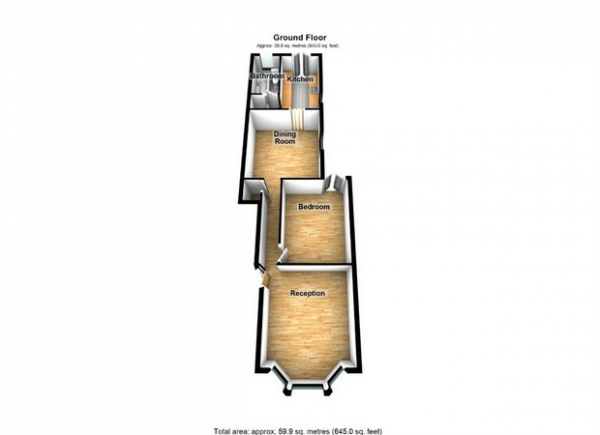 Floor Plan Image for 1 Bedroom Flat for Sale in Church Road, Hanwell, London