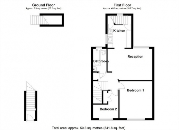 Floor Plan Image for 2 Bedroom Flat for Sale in Greenford Avenue, Hanwell, LONDON