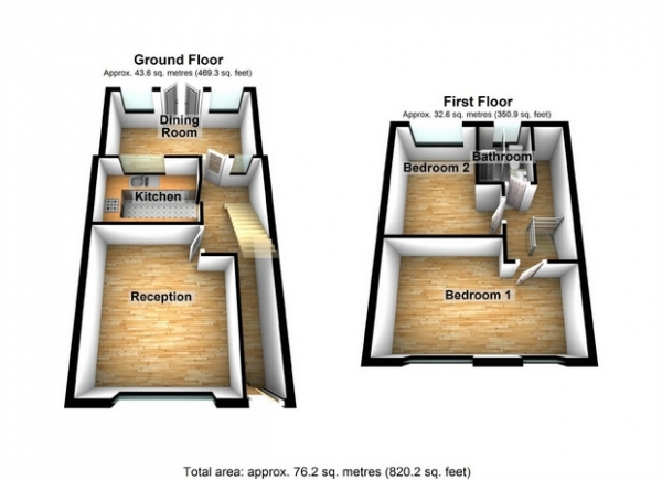 Floor Plan Image for 2 Bedroom Detached House for Sale in Homefarm Road, Hanwell, London