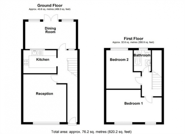 Floor Plan Image for 2 Bedroom Detached House for Sale in Homefarm Road, Hanwell, London