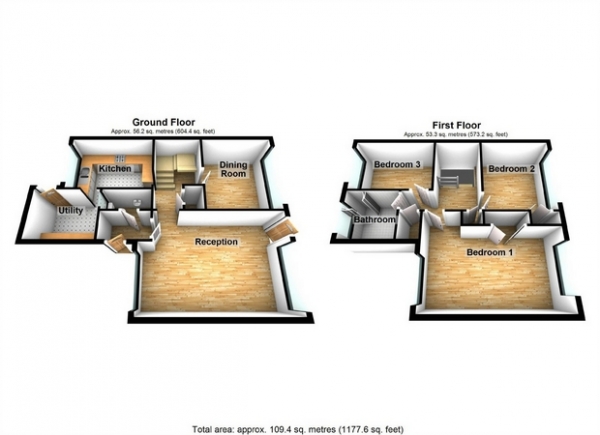 Floor Plan Image for 3 Bedroom Semi-Detached House for Sale in St Stephens Road, Ealing, London