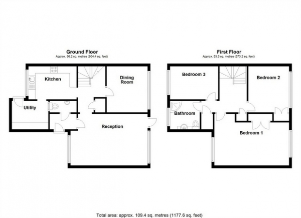 Floor Plan Image for 3 Bedroom Semi-Detached House for Sale in St Stephens Road, Ealing, London