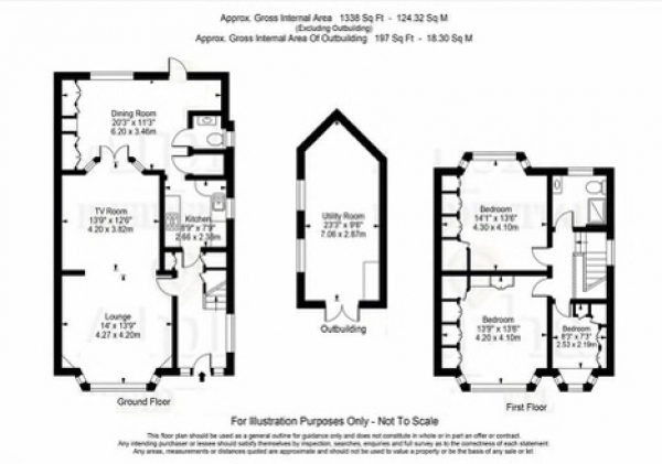 Floor Plan Image for 3 Bedroom Semi-Detached House for Sale in Hounslow, TW5