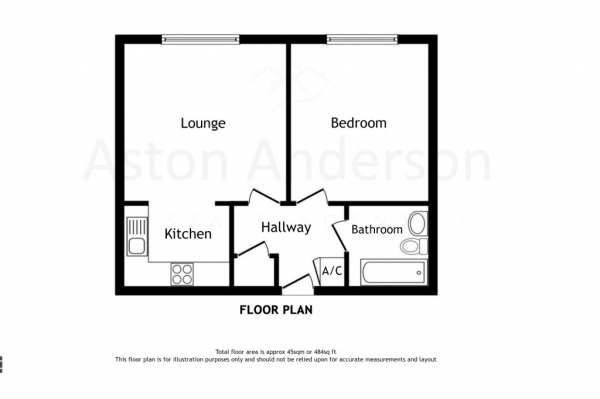 Floor Plan Image for 1 Bedroom Apartment for Sale in Aurora Court Romulus Road,  Gravesend, DA12
