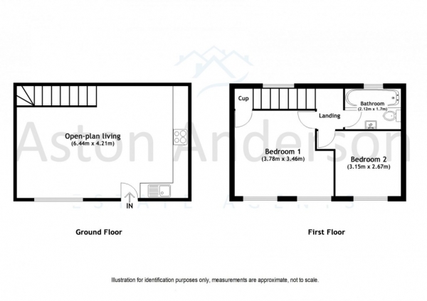 Floor Plan Image for 2 Bedroom Terraced House to Rent in Bullace Mews,  Dartford, DA1